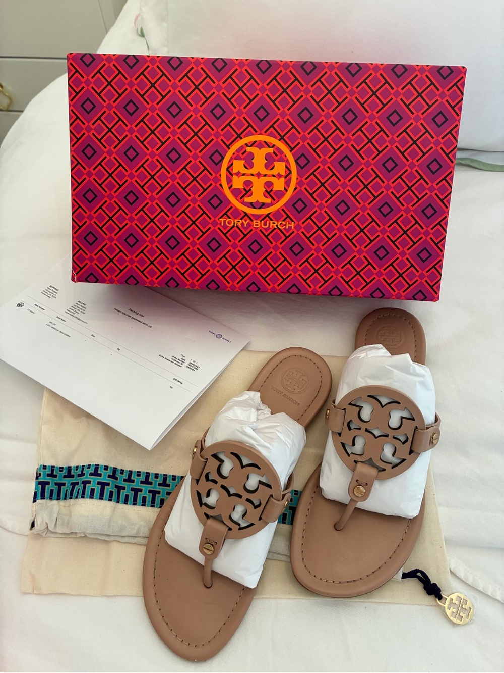 Tory Burch Miller Sandals in light makeup size 7